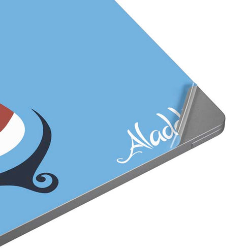 Disney Aladdin Genie Outline Art Universal Laptop 12in (9.8 x 6.8in) Skin